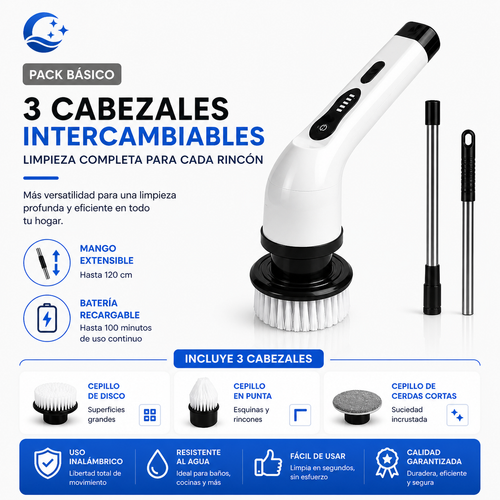Clenova™ | Cepillo Eléctrico de Limpieza